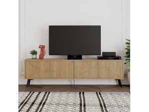 TV-Möbel aus Holz "Dune" - 180 x 29 x 50 cm - Beige 2