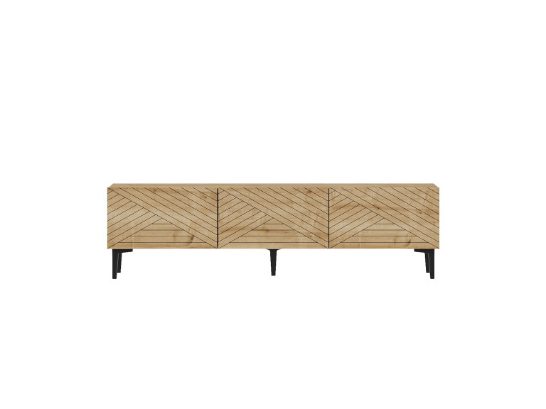 Holz TV-Möbel "Felix" 160 x 31,4 x 44,1 cm - Saphir-Eiche