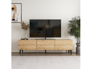 Holz TV-Möbel "Felix" 160 x 31,4 x 44,1 cm - Saphir-Eiche 2