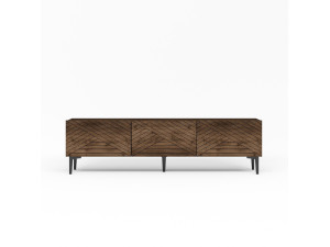 TV-Möbel aus Holz "Felix" - 160 x 31 x 44 cm - Braun