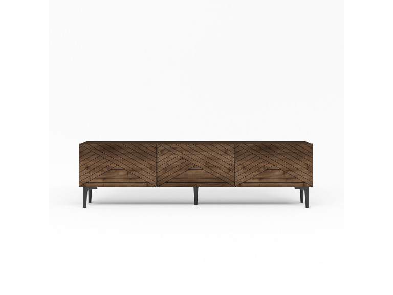 TV-Möbel aus Holz "Felix" - 160 x 31 x 44 cm - Braun