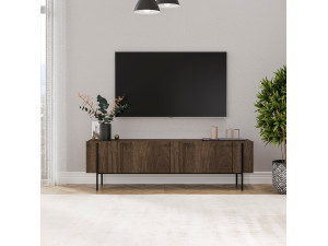 TV-Möbel aus Holz "Herman" - 160 x 31 x 45 cm - Braun 2