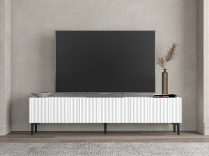 TV-Möbel aus Holz "Oscar" - 180 x 31 x 45 cm - Weiß 2