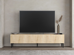 TV-Möbel aus Holz "Oscar" - 180 x 31 x 45 cm - Hellbraun 2