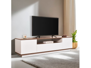 TV-Möbel aus Holz "Veramont" - 180 x 44 x 44 cm - Dunkelbraun 2