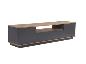 TV-Möbel aus Holz "Veramont" - 180 x 44 x 44 cm - Anthrazitgrau