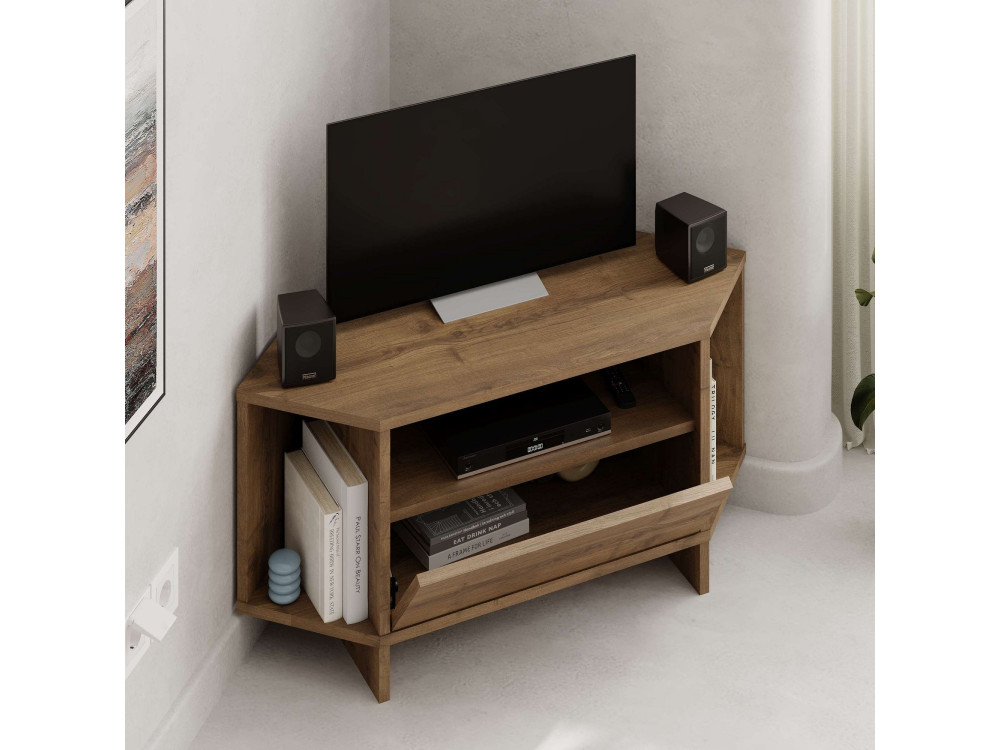 TV-Möbel aus Holz "Viva" - 95 x 35 x 45 cm - Braun