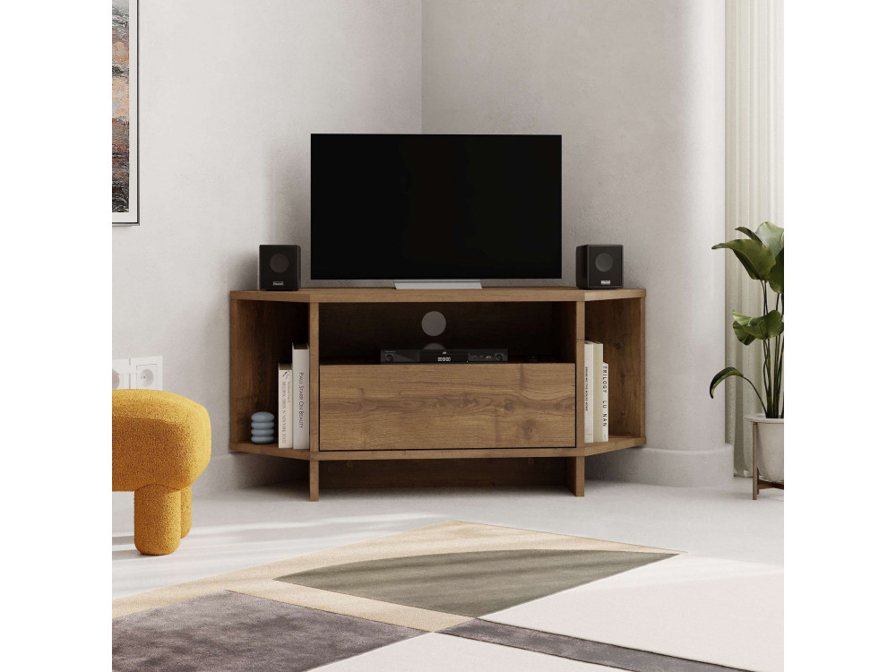 TV-Möbel aus Holz "Viva" - 95 x 35 x 45 cm - Braun
