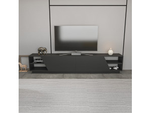 TV-Möbel aus Holz "Rhodes" - 240 x 37 x 47 cm - Anthrazitgrau 2