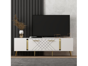 TV-Möbel aus Holz "Detas" - 150 x 35 x 48 cm - Gold 2
