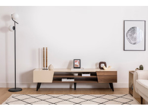 TV-Möbel aus Holz "Clark" - 180 x 37 x 45 cm - Braun 2