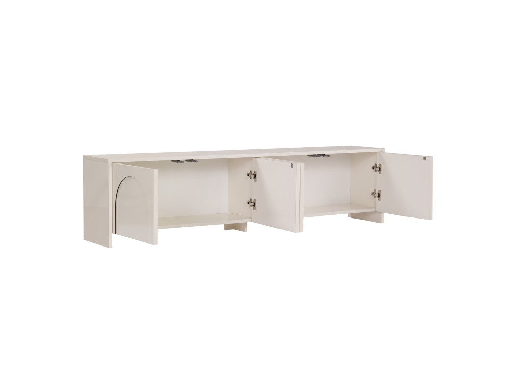 TV-Möbel aus Holz "Aurelia" - 180 x 32 x 45 cm - Creme