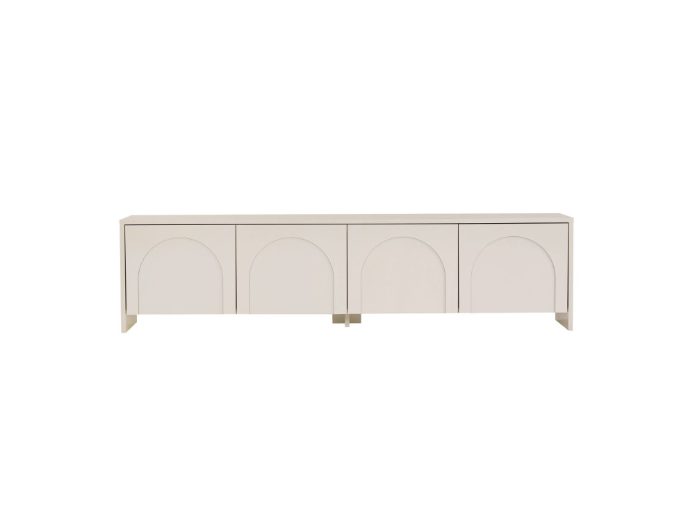 TV-Möbel aus Holz "Aurelia" - 180 x 32 x 45 cm - Creme
