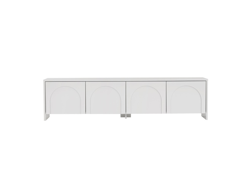 TV-Möbel aus Holz "Aurelia" - 180 x 32 x 45 cm - Weiß