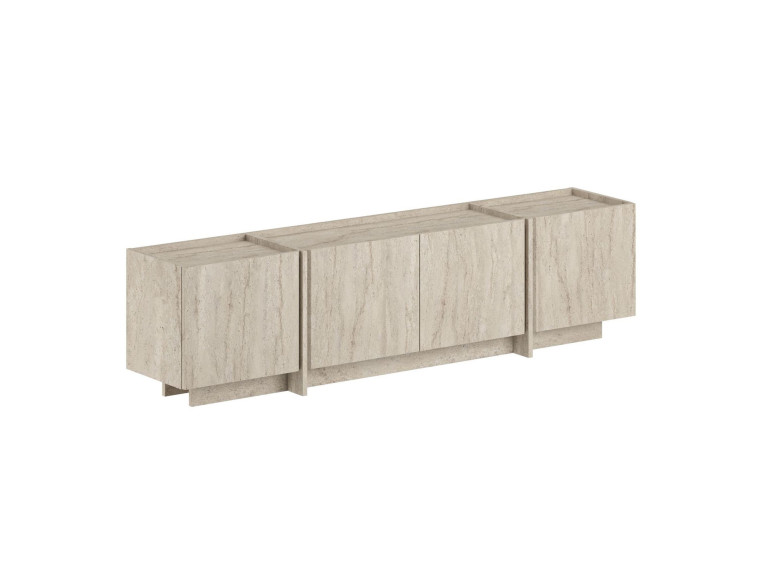 TV-Möbel aus Holz "Lowen" - 180 x 35 x 46 cm - Travertin