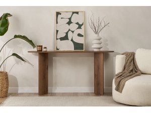 Holzkonsole "Sira" - 150 x 35 x 75 cm - Walnussholz 2