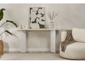 Holzkonsole "Sira" - 150 x 35 x 75 cm - Weiß 2