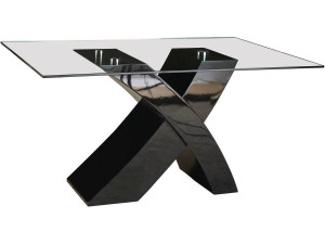 Esstisch "Mona" - 150 x 90 x 74 cm - Schwarz