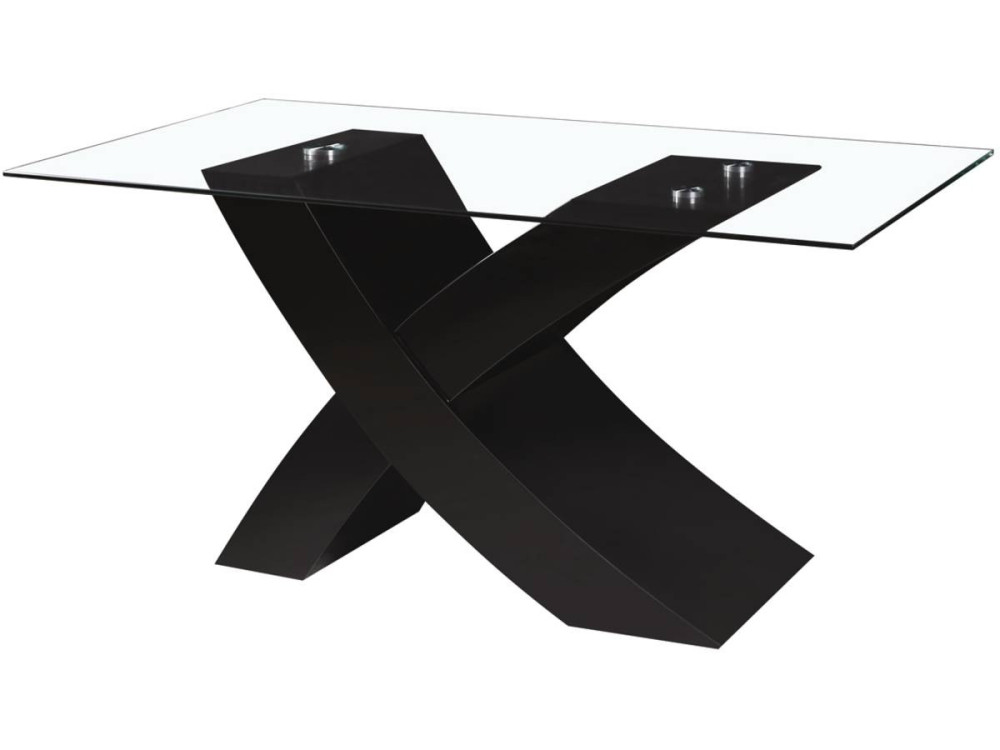 Esstisch "Mona" - 150 x 90 x 74 cm - Schwarz