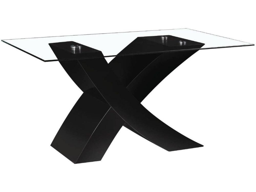 Esstisch "Mona" - 150 x 90 x 74 cm - Schwarz