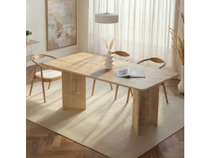 Holz-Esstisch "Linza" 180 x 90 x 75 cm - Honigeiche 2