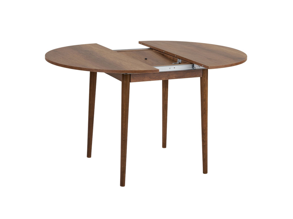 Ausziehbarer Holz-Esstisch "Viona" 100 x 100 x 75 cm - Barok Walnut