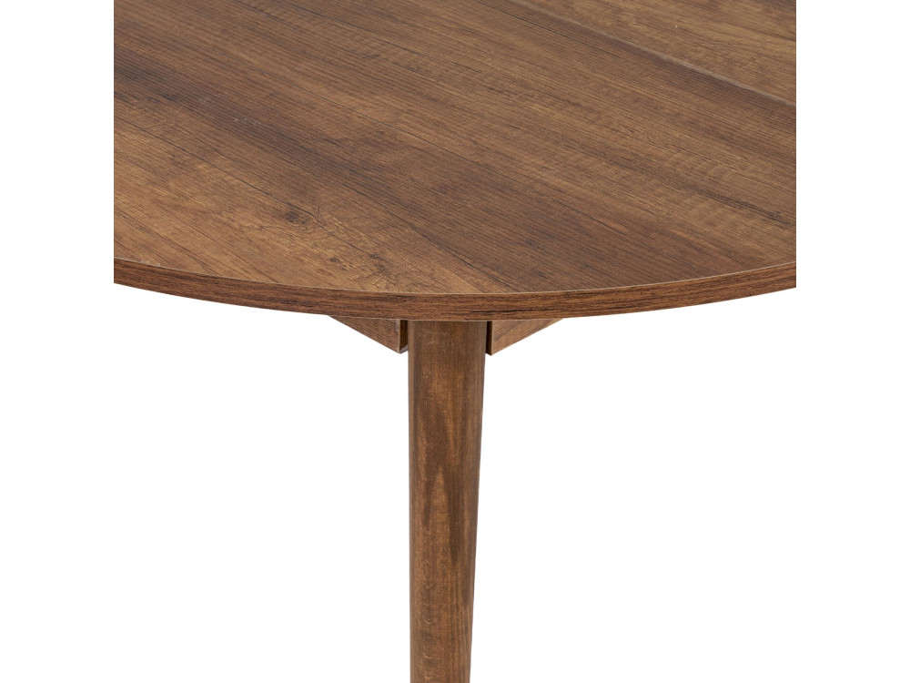 Ausziehbarer Holz-Esstisch "Viona" 100 x 100 x 75 cm - Barok Walnut