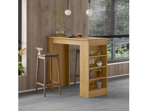 Bartisch aus Holz "Swallow" 117 x 54 x 101,8 cm - Saphir-Eiche 2