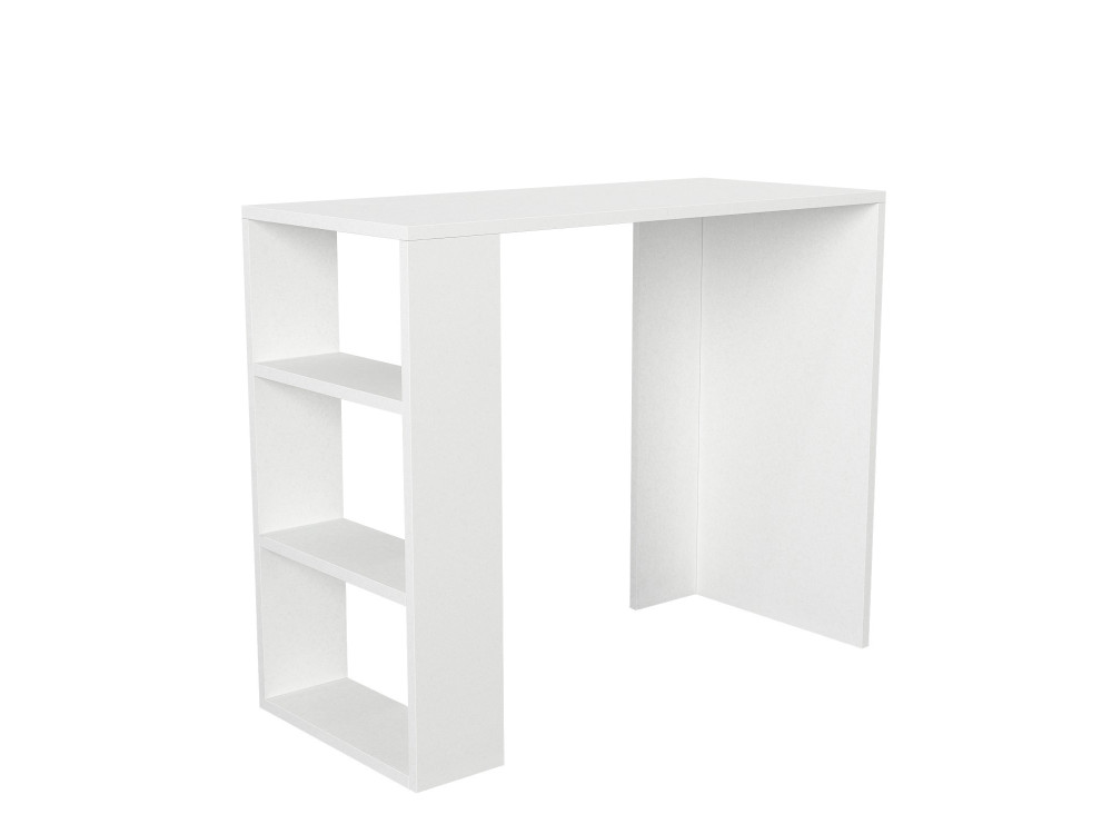 Holzschreibtisch "Netenya" - 90 x 40 x 74 cm - Weiß