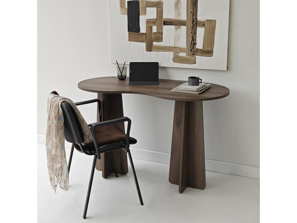Holzschreibtisch "infini" 120 x 60 x 75 cm - Nussbaum