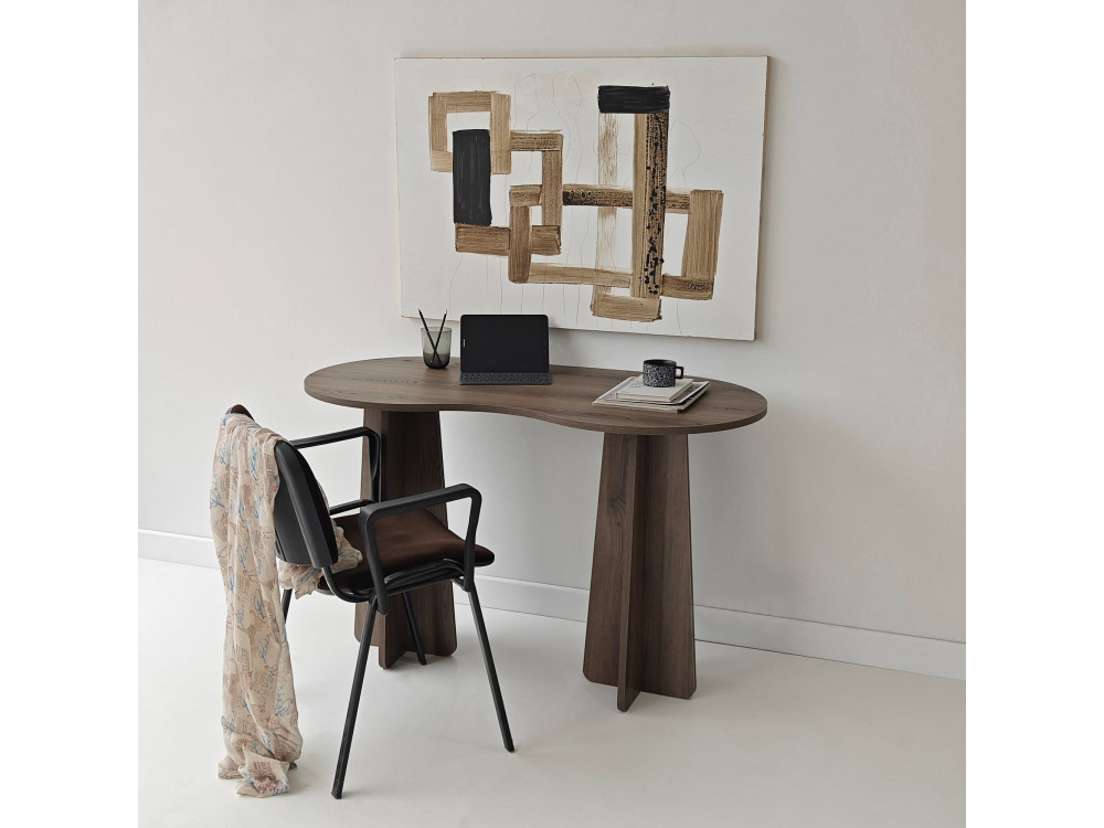 Holzschreibtisch "infini" 120 x 60 x 75 cm - Nussbaum