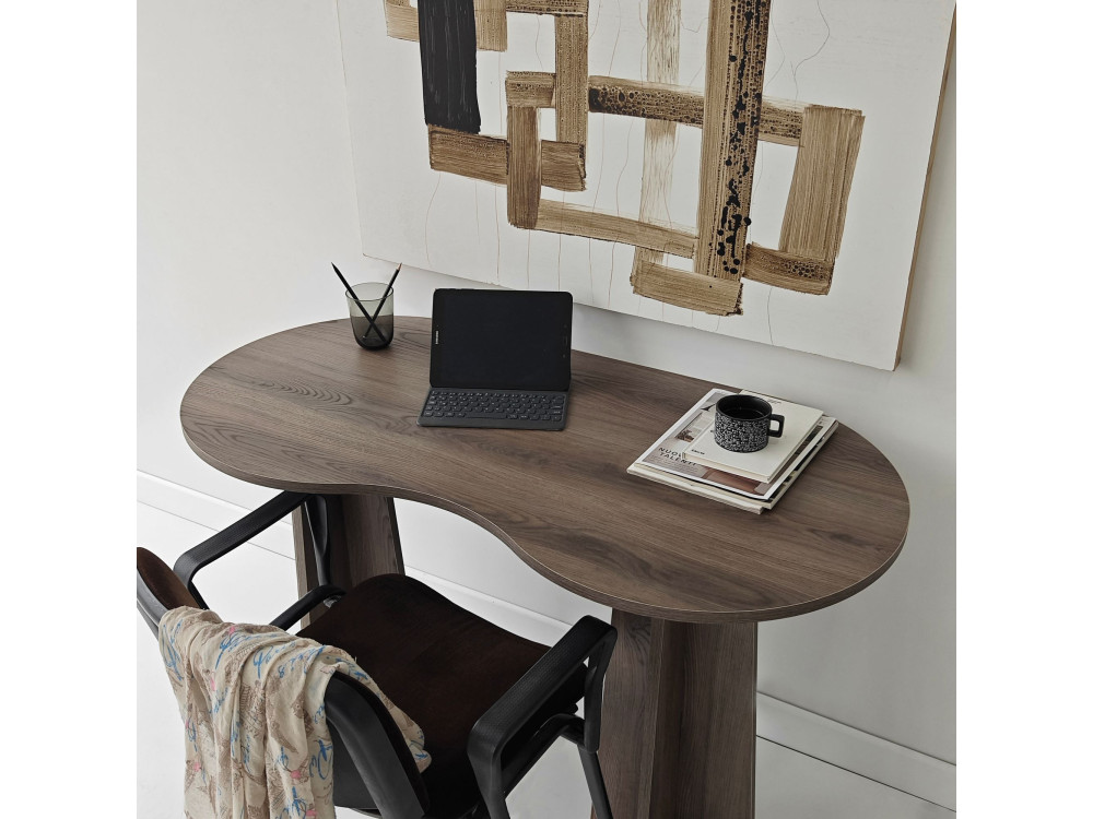 Holzschreibtisch "infini" 120 x 60 x 75 cm - Nussbaum