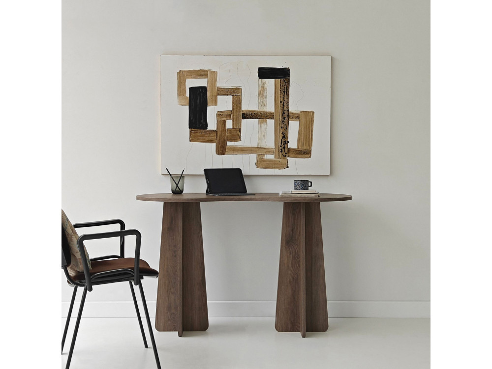 Holzschreibtisch "infini" 120 x 60 x 75 cm - Nussbaum