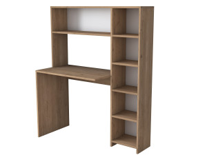 Holzschreibtisch "Haham" 113 x 40 x 142 cm - Eiche