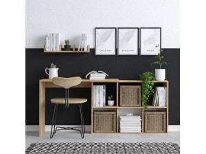 Holzschreibtisch "Blake" 74 x 45 x 145 cm - Eiche 2