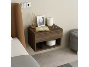Nachttisch aus Holz "Ribes" - 45 x 32 x 29 cm - Braun 2