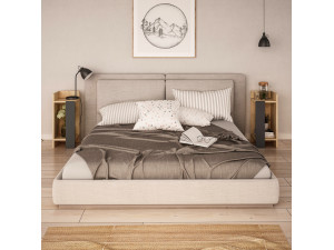 2er-Set Nachttische aus Holz "Elos" - 25 x 27 x 60 cm - Braun 2