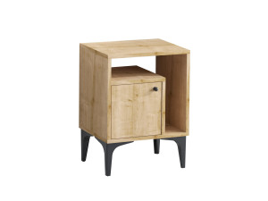 Nachttisch aus Holz "Nuno" - 40 x 35 x 55 cm - Beige