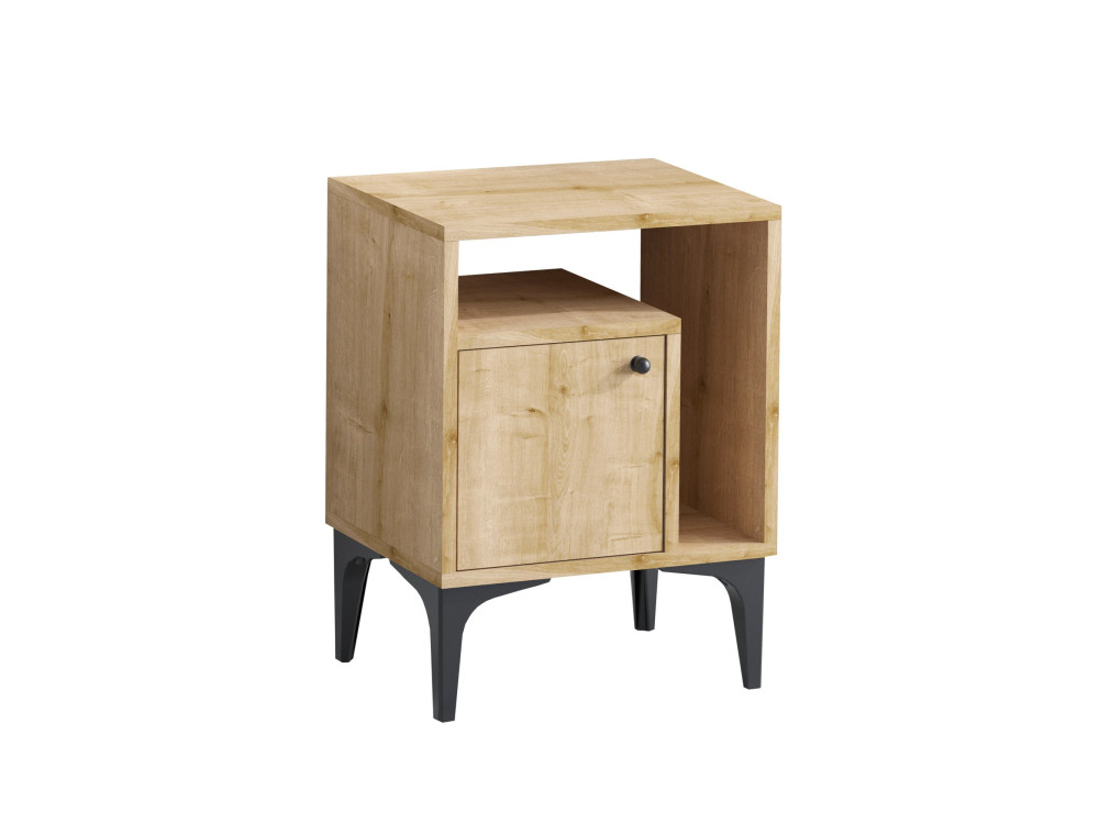 Nachttisch aus Holz "Nuno" - 40 x 35 x 55 cm - Beige