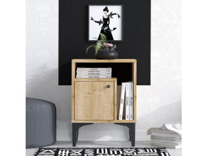 Nachttisch aus Holz "Nuno" - 40 x 35 x 55 cm - Beige 2