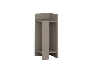 Nachttisch aus Holz "Elos Right" - 25 x 27 x 60 cm - Helles Mokka