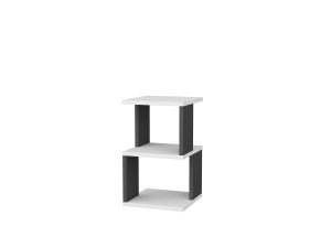 Nachttisch aus Holz "Carter" 29,6 x 29,6 x 49,4 cm - Weiß