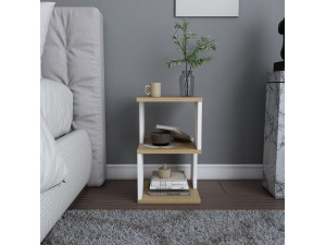 Nachttisch aus Holz "Carter" 29,6 x 29,6 x 49,4 cm - Eiche 2