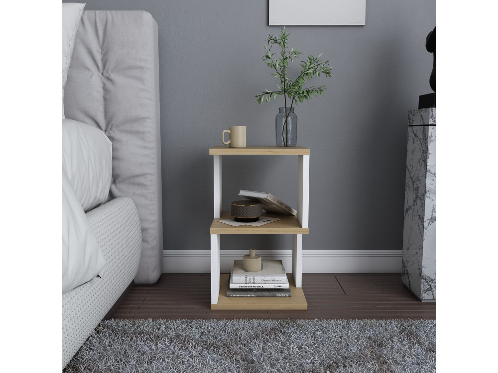 Nachttisch aus Holz "Carter" 29,6 x 29,6 x 49,4 cm - Eiche
