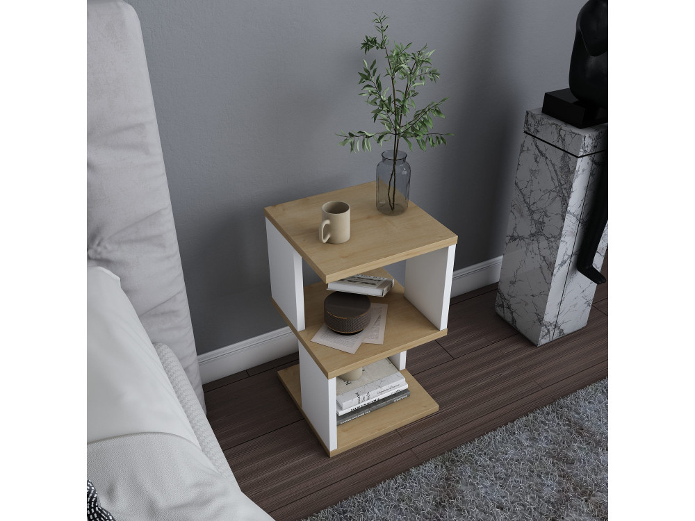 Nachttisch aus Holz "Carter" 29,6 x 29,6 x 49,4 cm - Eiche