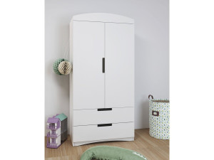 Kinderschrank "Classic" - 175,5 x 90 x 52 cm - Weiß 2