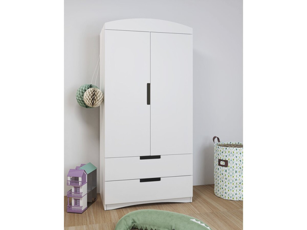 Kinderschrank "Classic" - 175,5 x 90 x 52 cm - Weiß