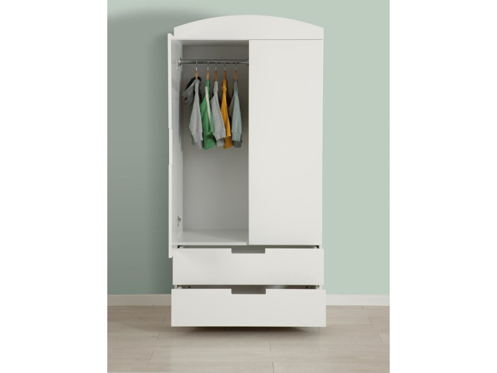 Kinderschrank "Classic" - 175,5 x 90 x 52 cm - Weiß