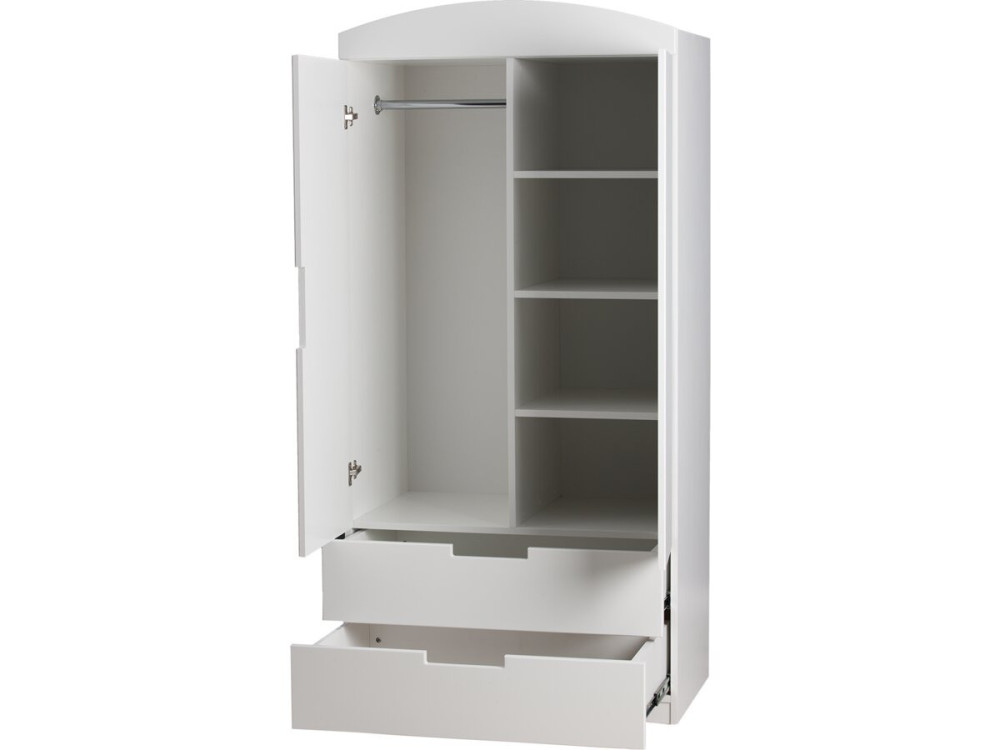 Kinderschrank "Classic" - 175,5 x 90 x 52 cm - Weiß