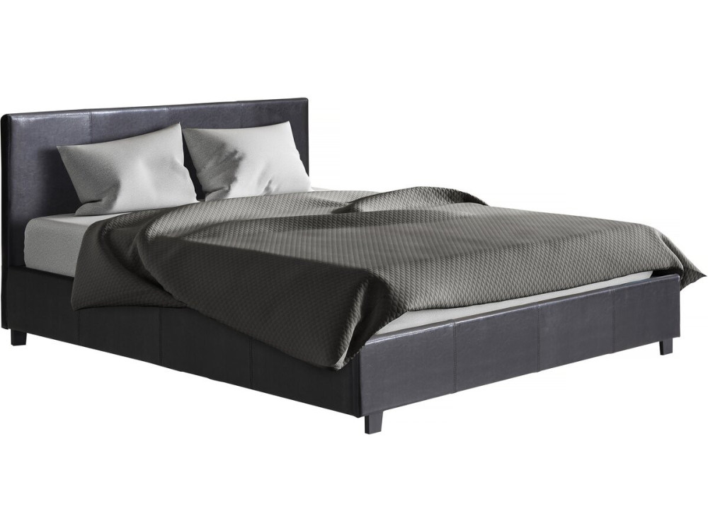 Doppelbett mit Bettkasten "Carla" - 140 x 190 cm - Schwarz